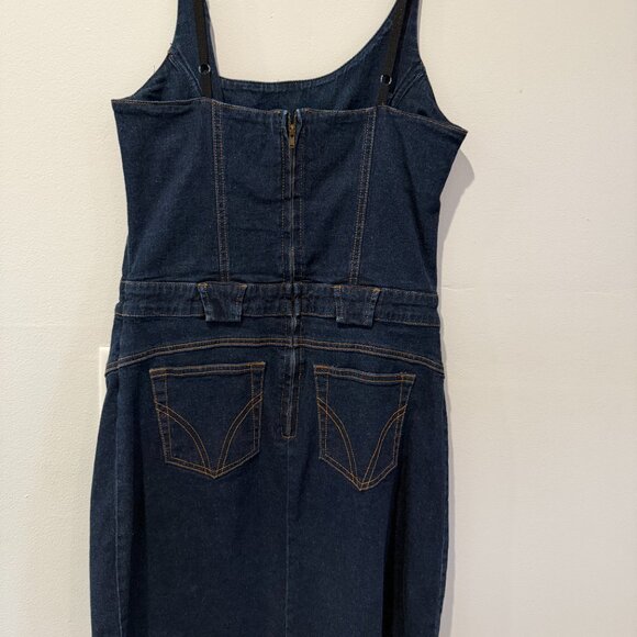 Boston Proper Denim Mini Dress | Size 8 - Picture 2 of 7